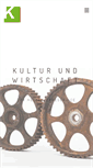 Mobile Screenshot of kulturundwirtschaft.eu